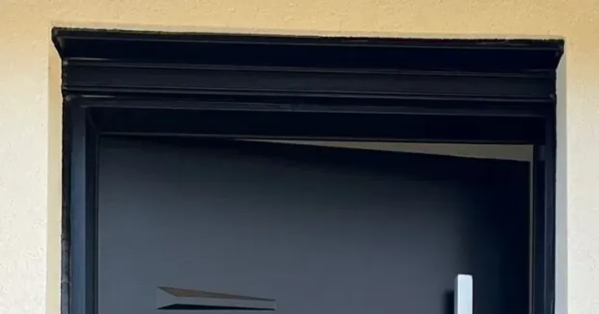 Residential entry door on a home in Burlington, Ontario